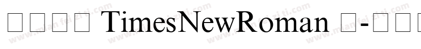 华文中宋 TimesNewRoman 常字体转换